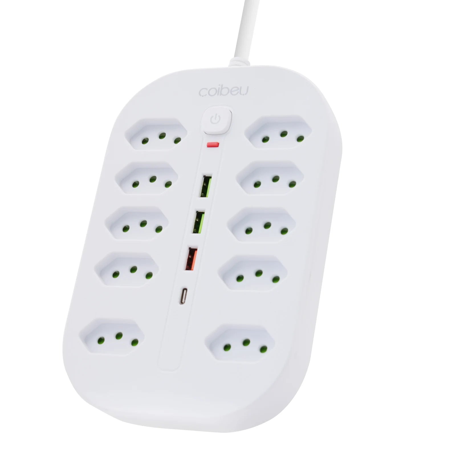 Line Filter, Electric Extension, Socket Extension, Socket Adapter, From Brazil, Coibeu, 10A, 110-220V, Usb Socket