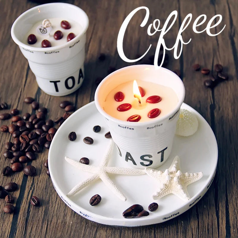 Mini Coffee Bean Silicone Mold Simulation Coffee Bean Chocolate Mold DIY Aromatherapy Candle Decoration Accessories