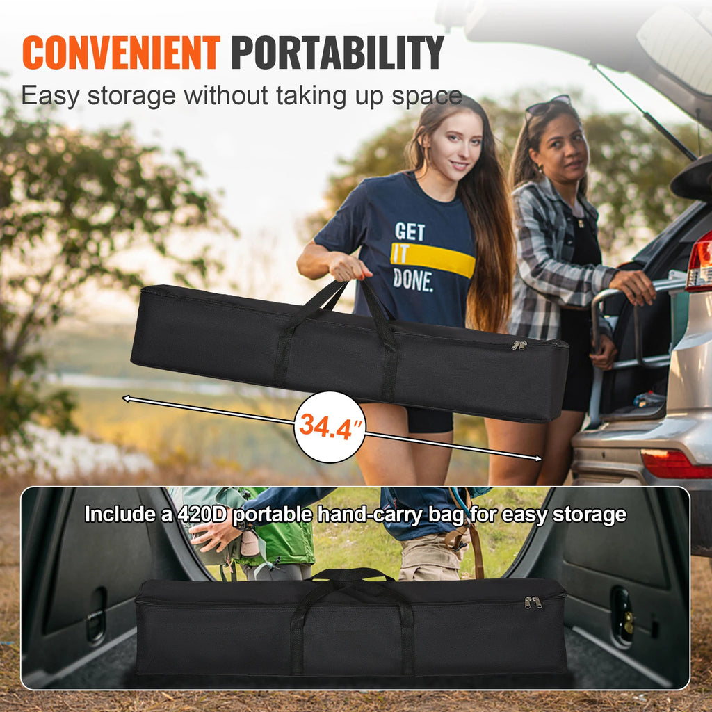 VEVOR Projector Screen with Stand 100 120 150 inch 16:9 4K 1080 HD Portable Projection Screen for Home Office Theater Cinema