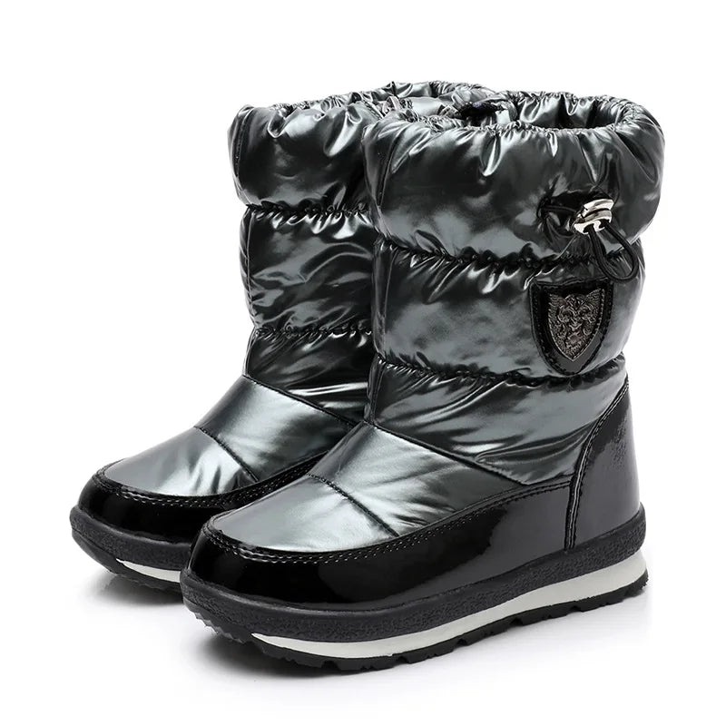 30% Real Wool Winter Warm Baby Shoes Waterproof Children's Snow Boots -30 Degree Keep Warm Girls Boys Snow Boots Kids Shoes