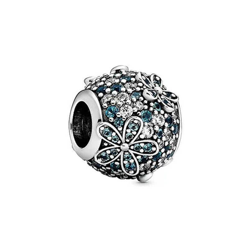 2026 Bestselling DIY Heart&Round Jewelry Gift Fit Original European Silver Bracelet Necklace Flower Charm Coffee Ice Cream Bead