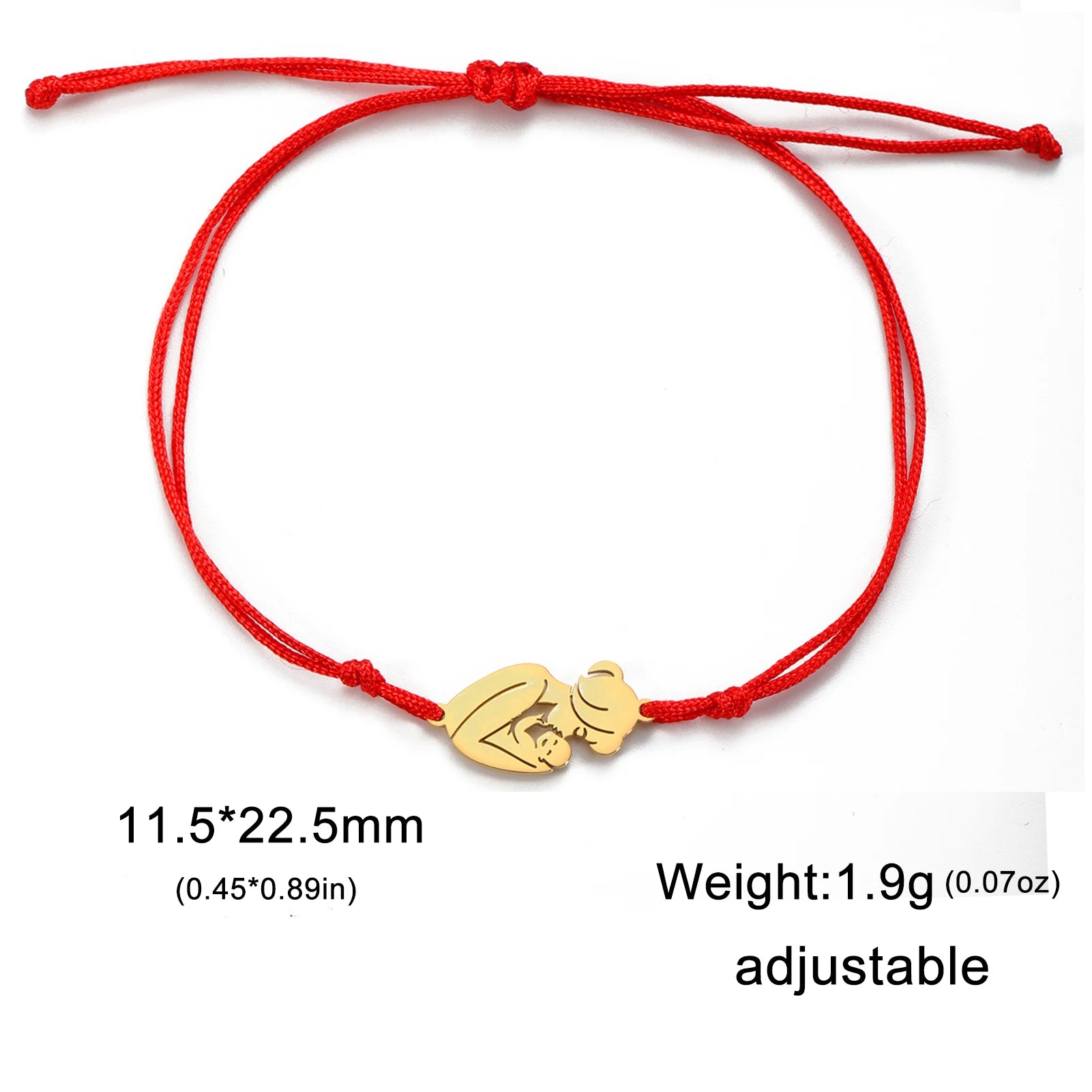 Skyrim Fashion Baby Mom Rope Bracelet Love Family Stainless Steel Charm Bracelets Pulsera Jewelry for Women Mother's Day Gift