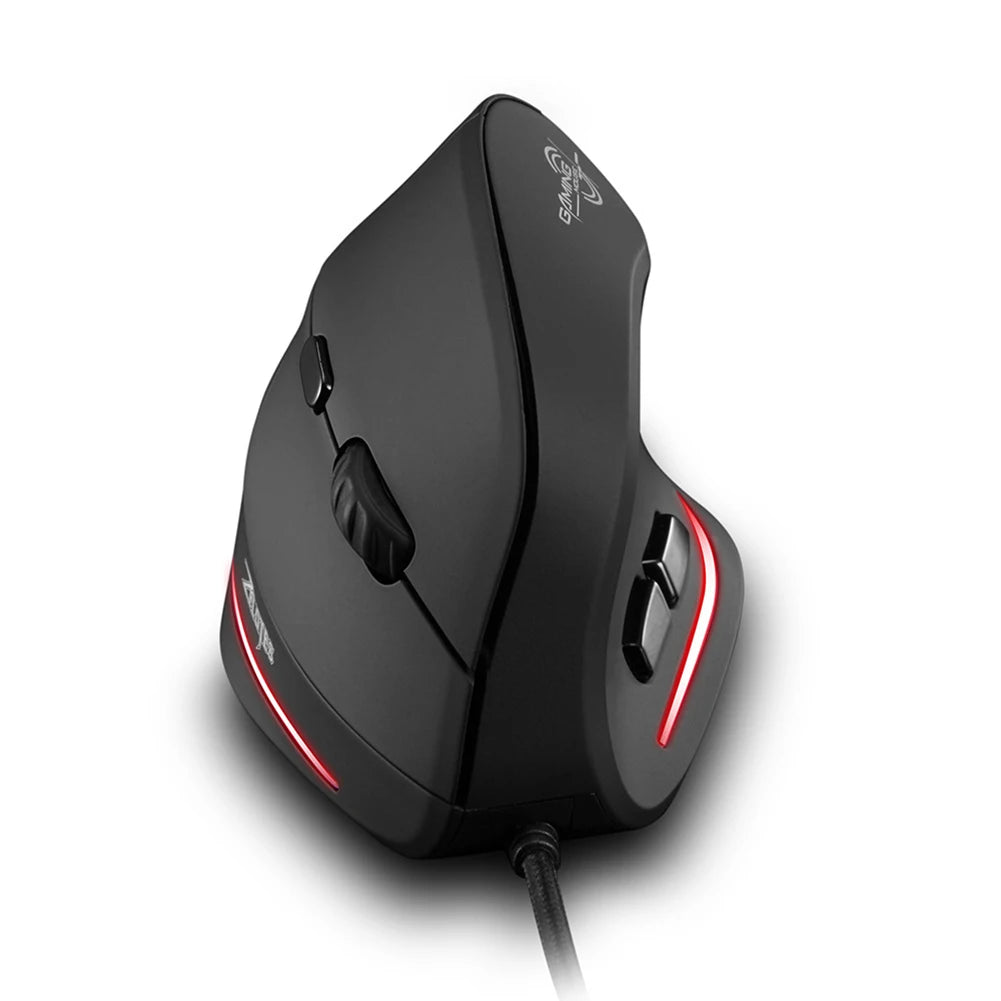 ZELOTES T20 Ergonomic Mice Silent Wired Vertical Rechargeable Ergonomic 3200 DPI USB Optical Laptop Computer PC Gamer Mouse