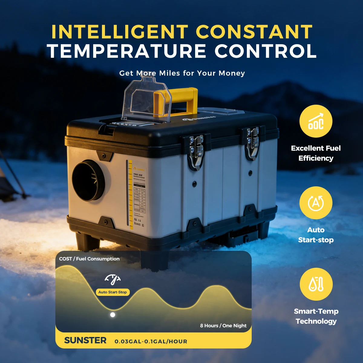 TB10Pro 8KW Bluetooth APP Control Diesel Air Heater 12V/24V/220V Car Heater With CO Monitor/LCD/Remote Control For Trailer Truck