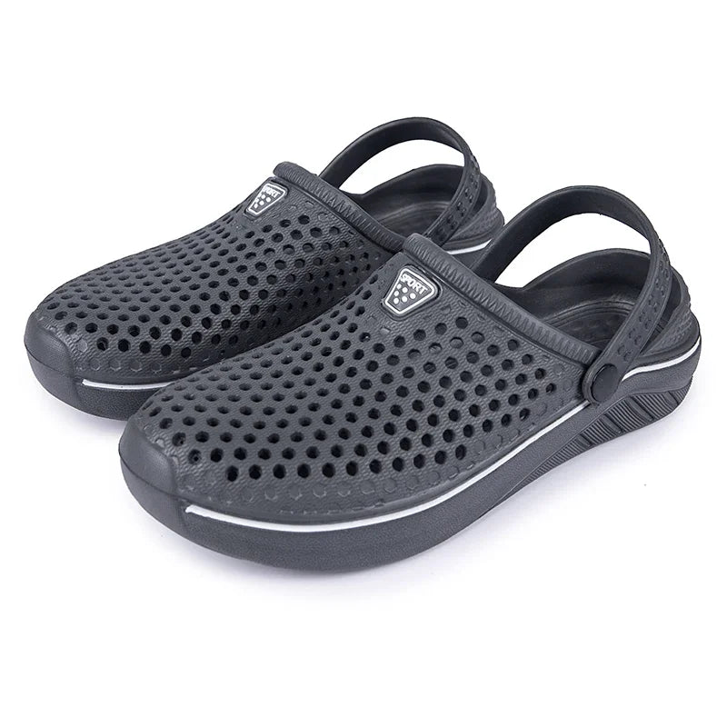 Couple’s EVA Clog Slippers Women Flat Sandals Man Summer Slippers Garden Shoes Outdoor Beach Clogs Home Slide Slip-on Shoes