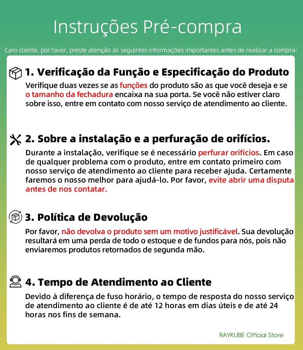 Do Brasil RAYKUBE F7 TT Lock Bluetooth Fingerprint Electric Door Lock Portuguese/English Voice Version With Longer Larger Handle