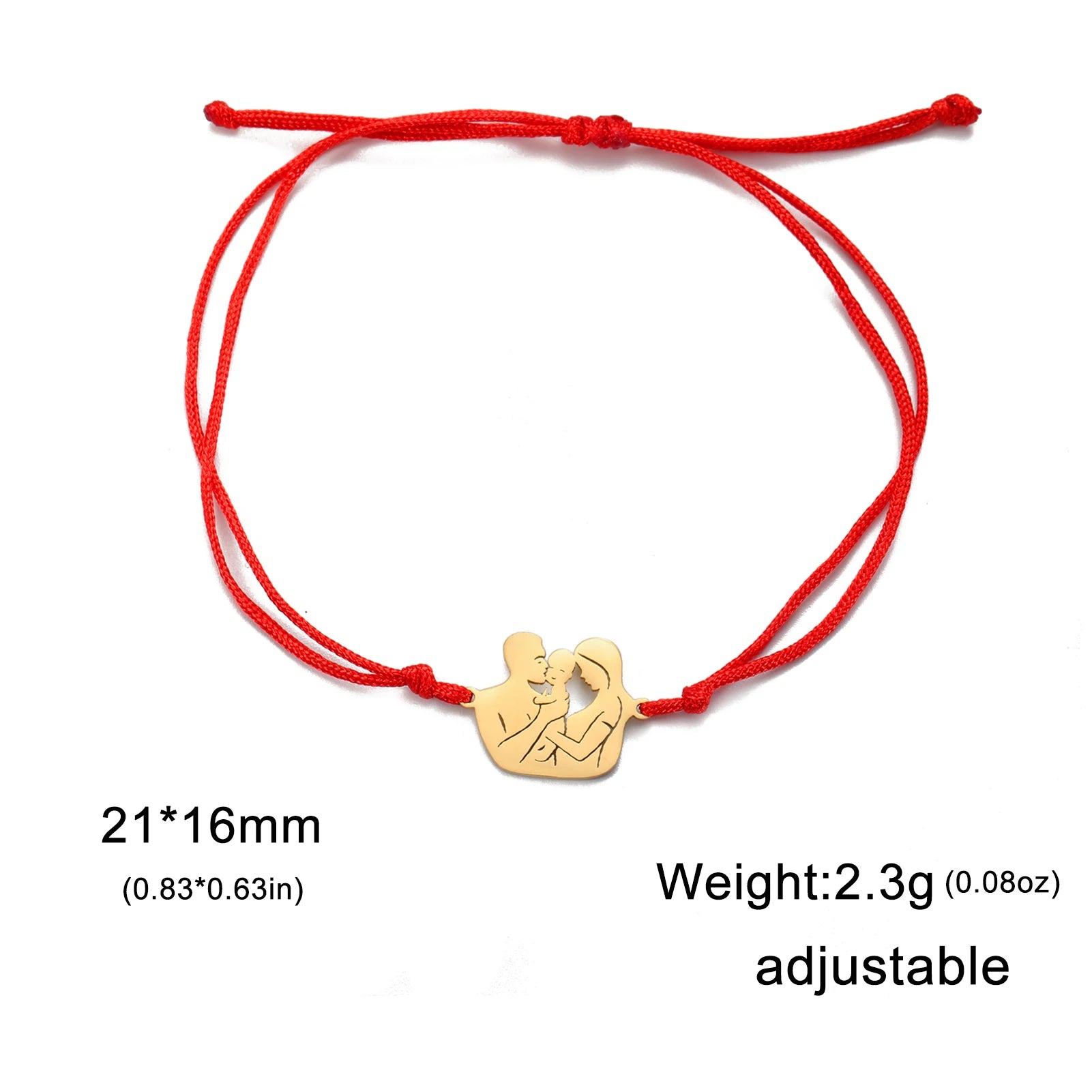 Skyrim Fashion Baby Mom Rope Bracelet Love Family Stainless Steel Charm Bracelets Pulsera Jewelry for Women Mother's Day Gift
