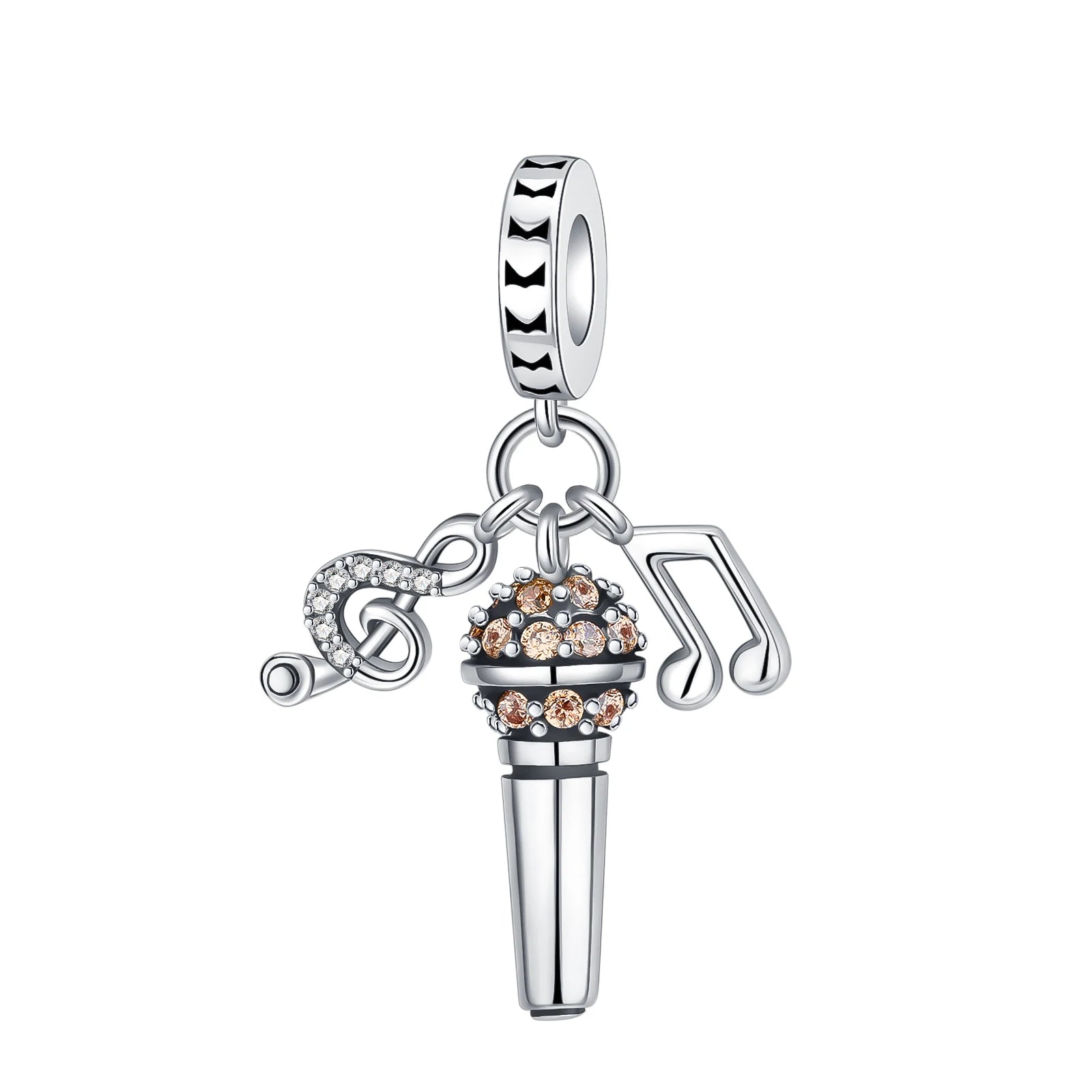 2024 New 925 Sterling Silver Bead Golden Heart-Shaped Lock Birthday Candle Charm Fit Bracelet DIY Women Jewelry