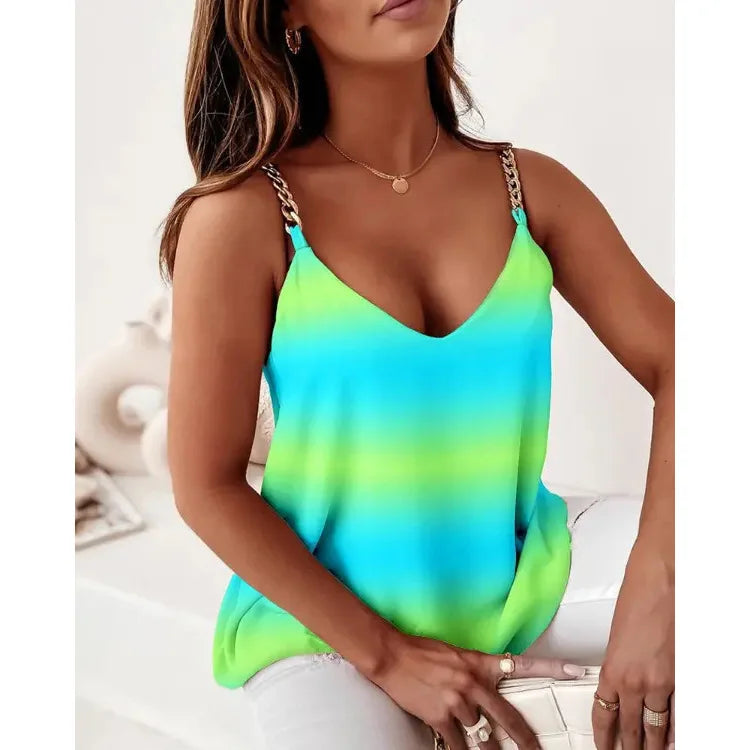 Women Summer Tops Zipper Tees Sexy Vintage Strap Camis Big Large T Shirts V Neck Loose Casual Befree Boho Tees