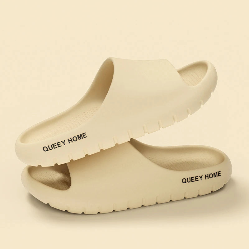 Queeyhome Men Slippers EVA Thick Soled Soft Sandals New Summer Fashion Non Slip Indoor Outdoor Beach Women Shoes