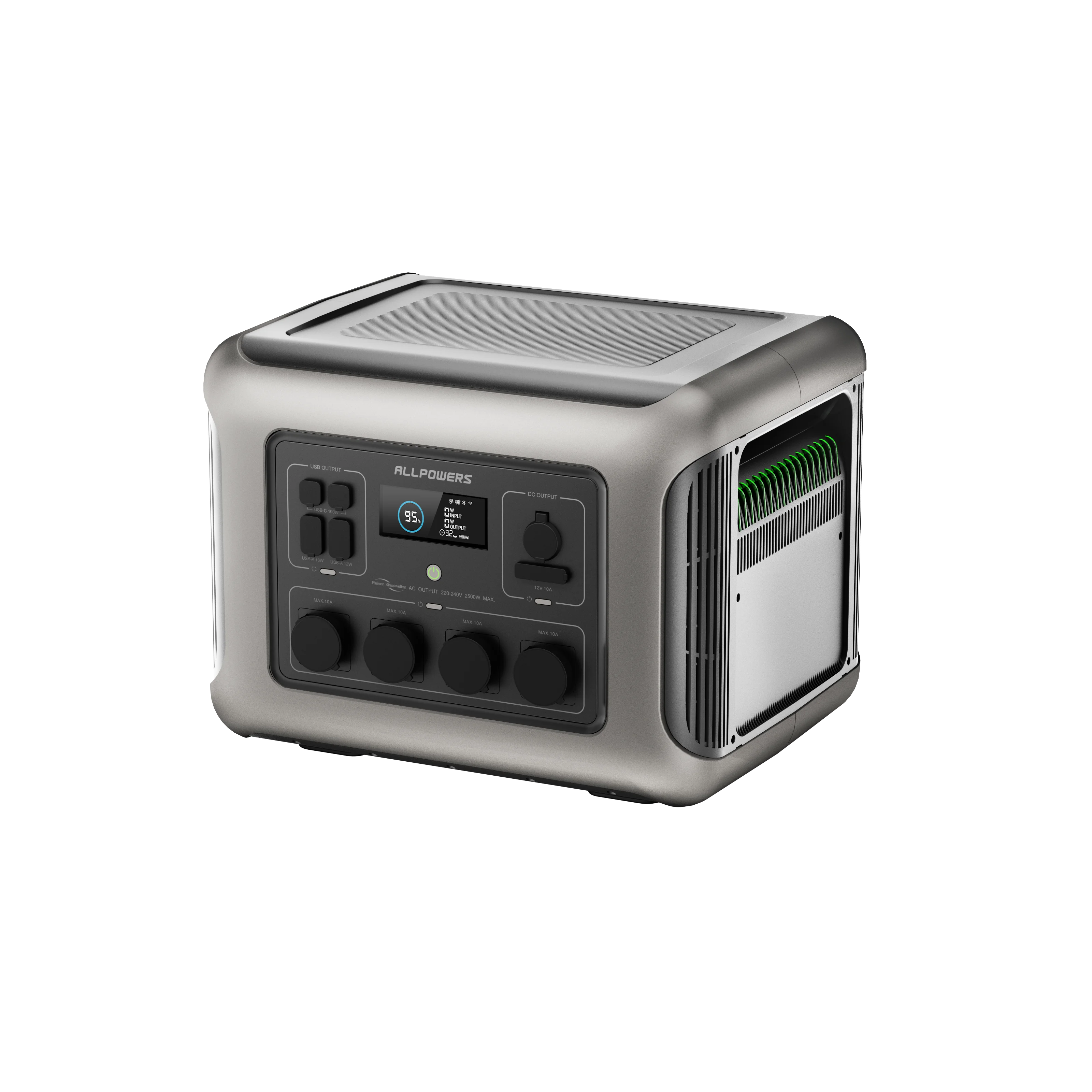 ALLPOWERS 2016Wh LiFePO4 R2500 Portable Power Station 2500W (4600W Surge)AC Outlets Outdoor Generator for Home Backup RV Camping