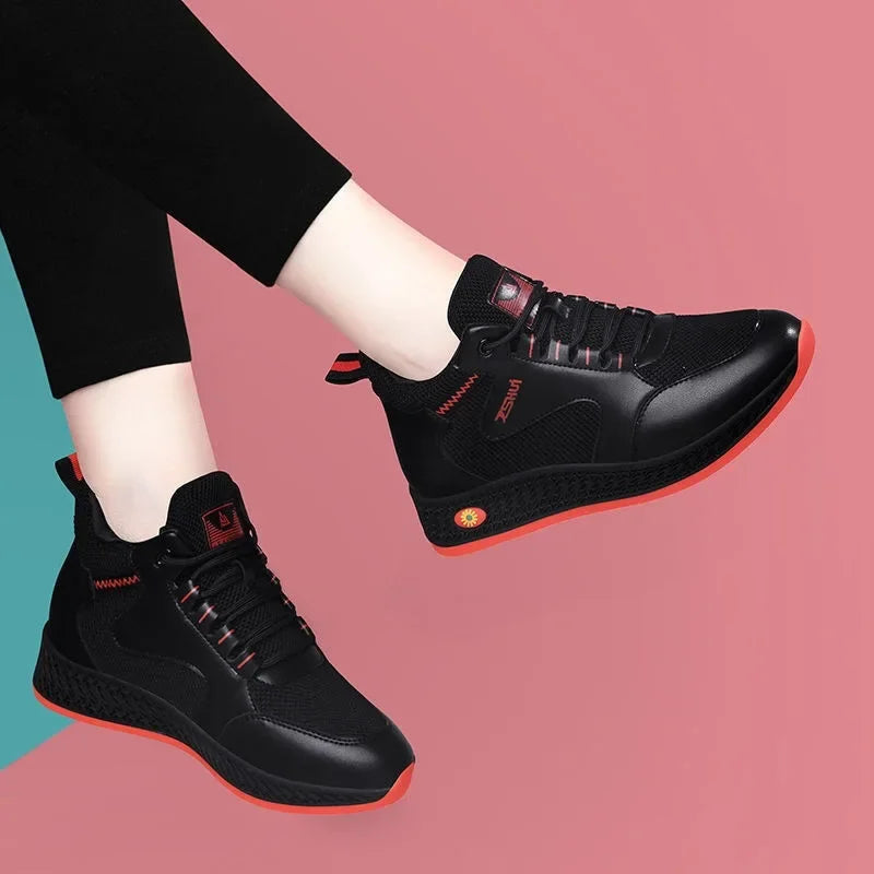 Maogu Breathable Mesh Platform Sneakers Woman New Fashion Mesh Sneaker Shoe Cheap Tenis Feminino 2026 Autumn Women Casual Shoes