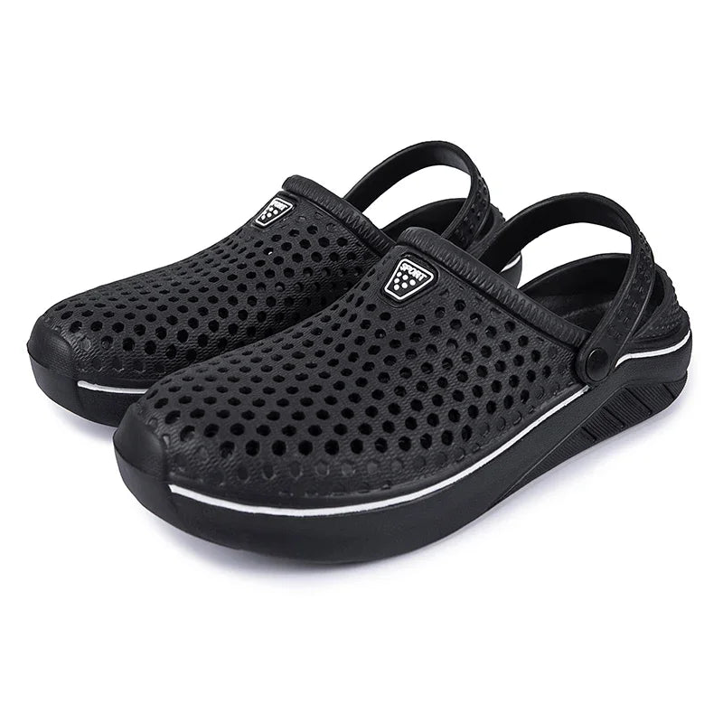 Couple’s EVA Clog Slippers Women Flat Sandals Man Summer Slippers Garden Shoes Outdoor Beach Clogs Home Slide Slip-on Shoes