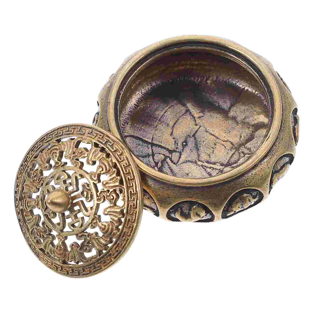 Brass Chinese Zodiac Aromatherapy Incense Furnace Metal Censer Bowl Home Decor Bedroom Study Yoga Room Accessory