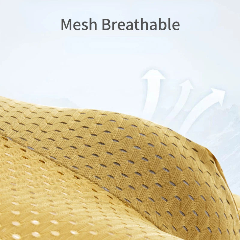 Ice Silk Mesh Underwear Men Boxers Comfortable Anti-bacterial Hollowed Out Breathable Men Summer Light Thin Section Boxer Shorts