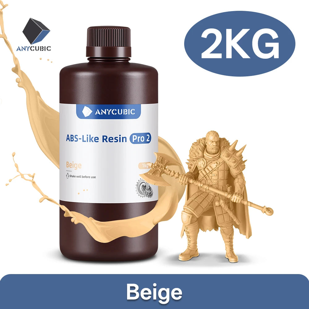 ANYCUBIC ABS-Like Pro 2 3D Printer UV Resin 405nm For LCD DLP Printers Strong Formula Printing Accuracy Up to 0.1mm ABS+ Update
