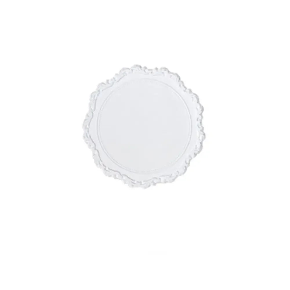 2pcs Lace Round Tableware Pad Silicone Coaster Cup Mat Non-slip Placemat