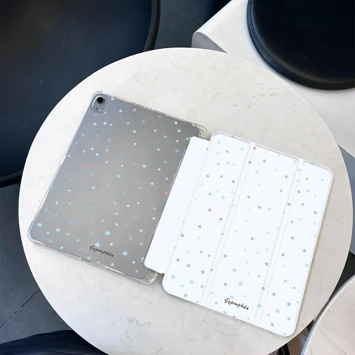 Flower Print Trifold Stand Smart Case for Ipad Air3 10.5 Air 6 11 Inch IPad 10th Generation IPad 5/6/7/8/9/10 Gen Cover 아이패드 케이스