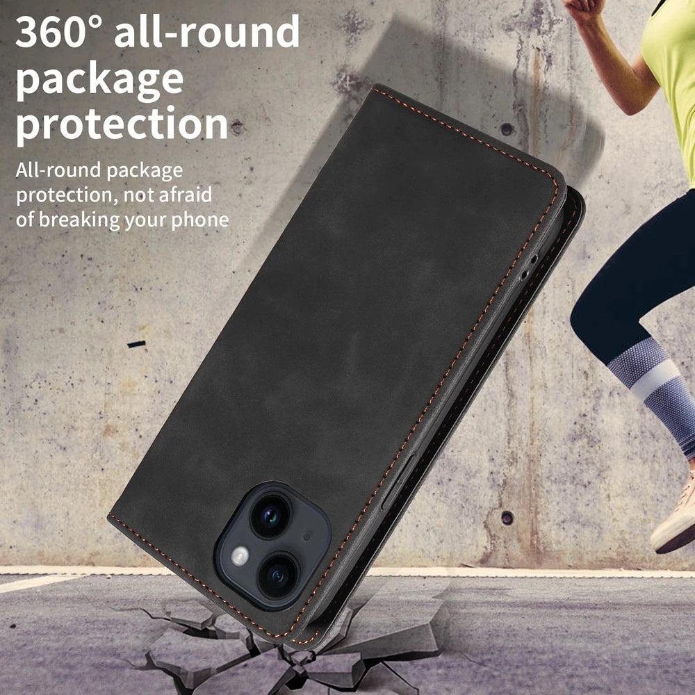 RFID Blocking Magnetic Wallet Case for Xiaomi 15T 15 14T 14 13T 11T 11X 10X Pro Ultra Book Leather Flip Cover Business
