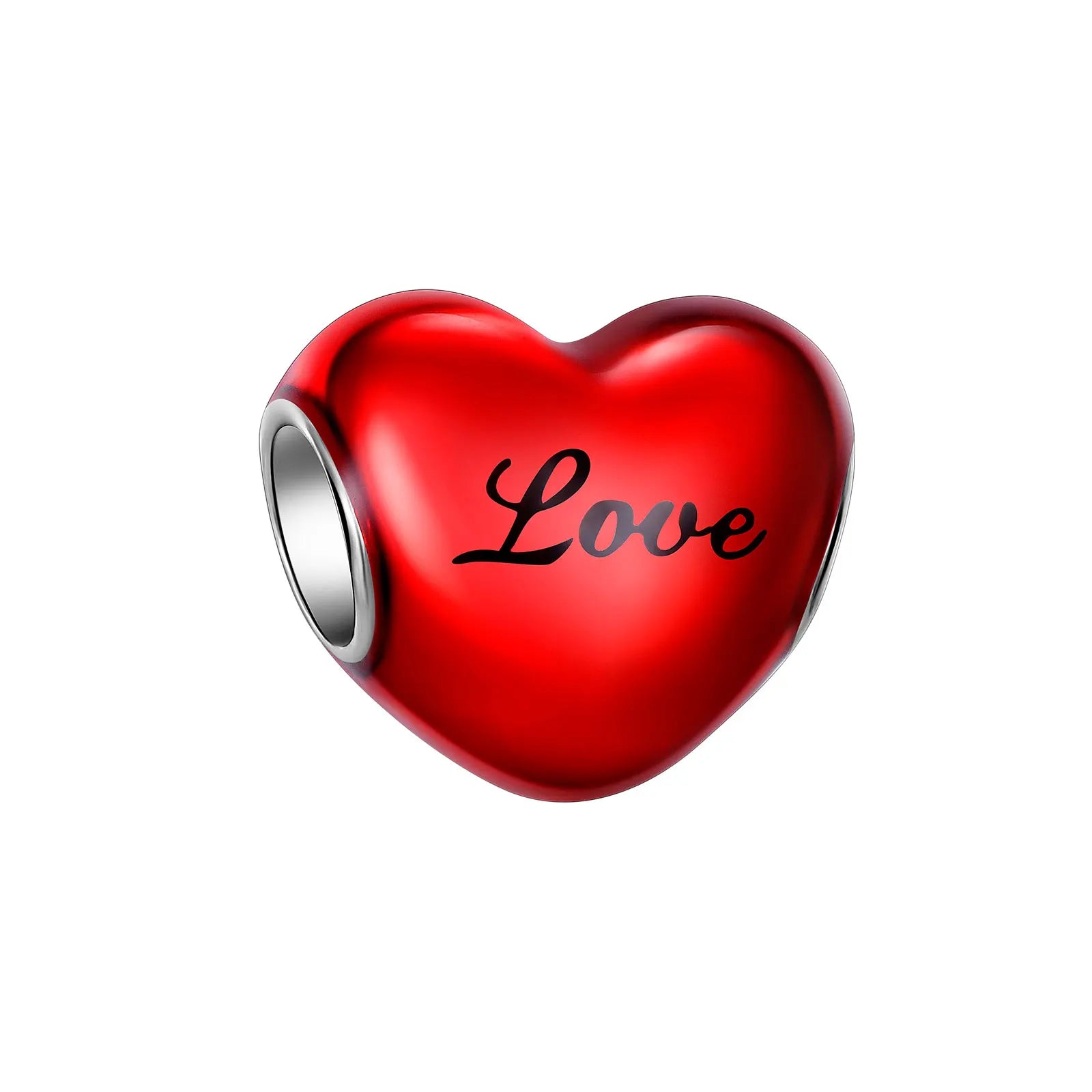 2024 New 925 Sterling Silver Bead Golden Heart-Shaped Lock Birthday Candle Charm Fit Bracelet DIY Women Jewelry