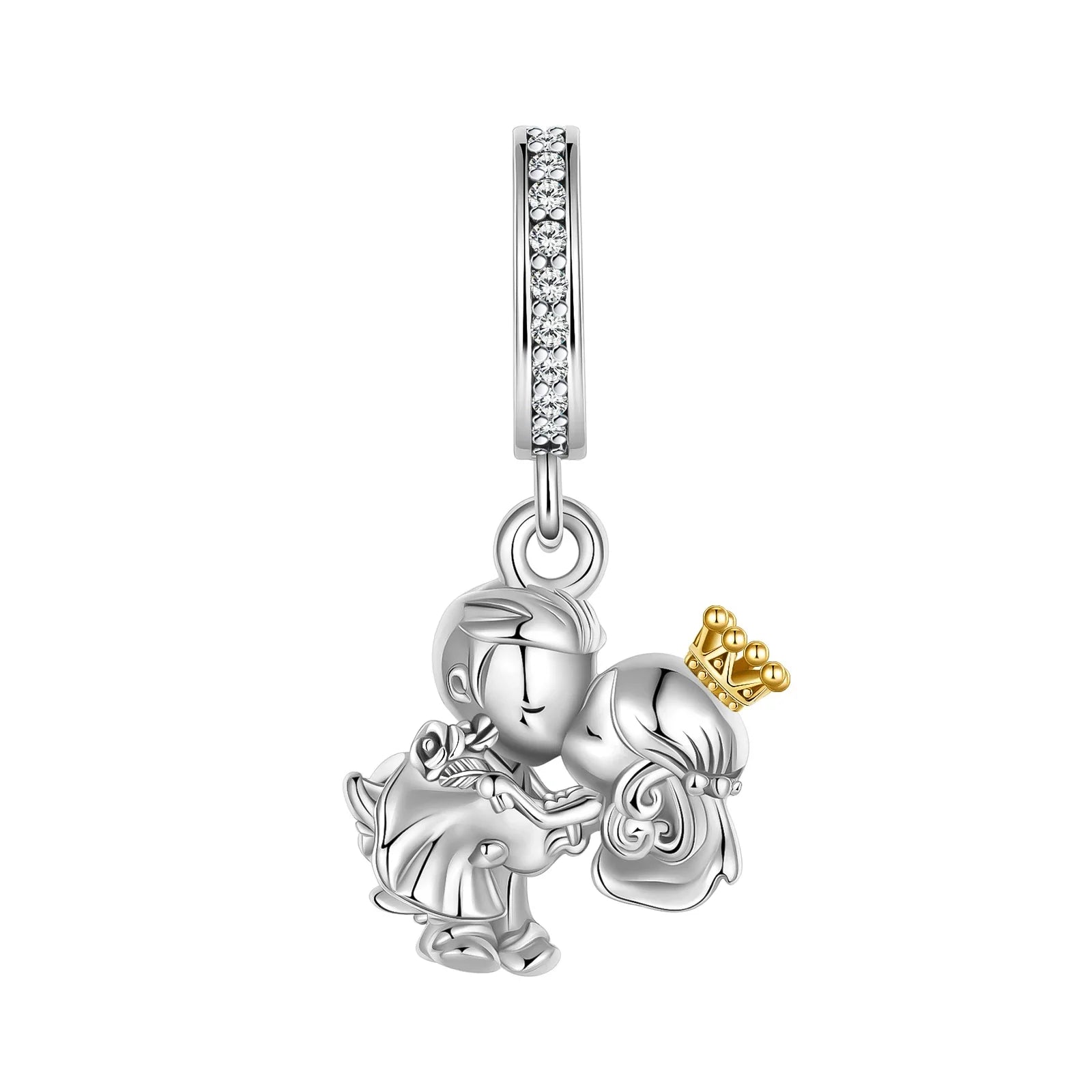 2024 New 925 Sterling Silver Bead Golden Heart-Shaped Lock Birthday Candle Charm Fit Bracelet DIY Women Jewelry