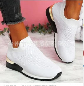 Sneakers Socks Woman 2022 Fashio Mesh Platform Sport Shoes Women Vulcanize Shoes Breathable Flat Casual Shoes Zapatos Mujer
