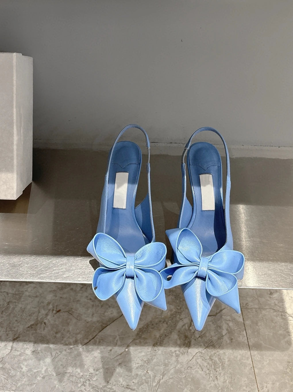 2025 Spring Summer New Fashion High Heel Bow Pointed Toe Stiletto Sandals Sexy Women Shoes
